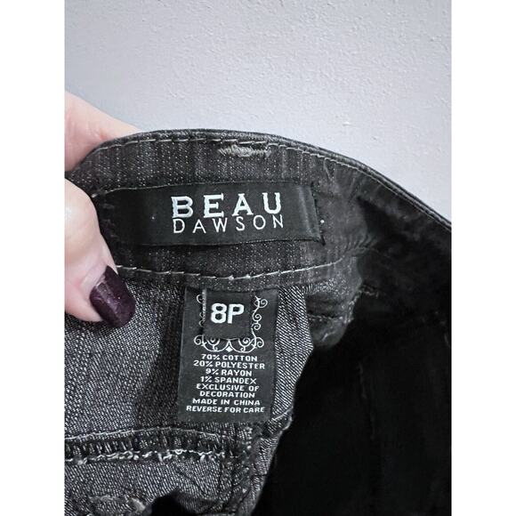Beau Dawson Black Skinny Jeans Sz 8P - Picture 3 of 6